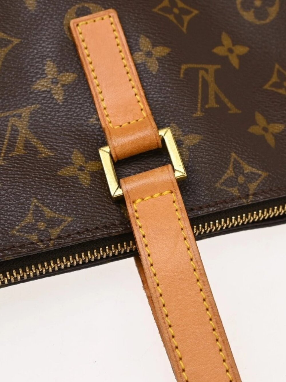 LOUIS VUITTON CABAS MEZZO HAND TOTE BAG MONOGRAM M51151 - Picture 6 of 14
